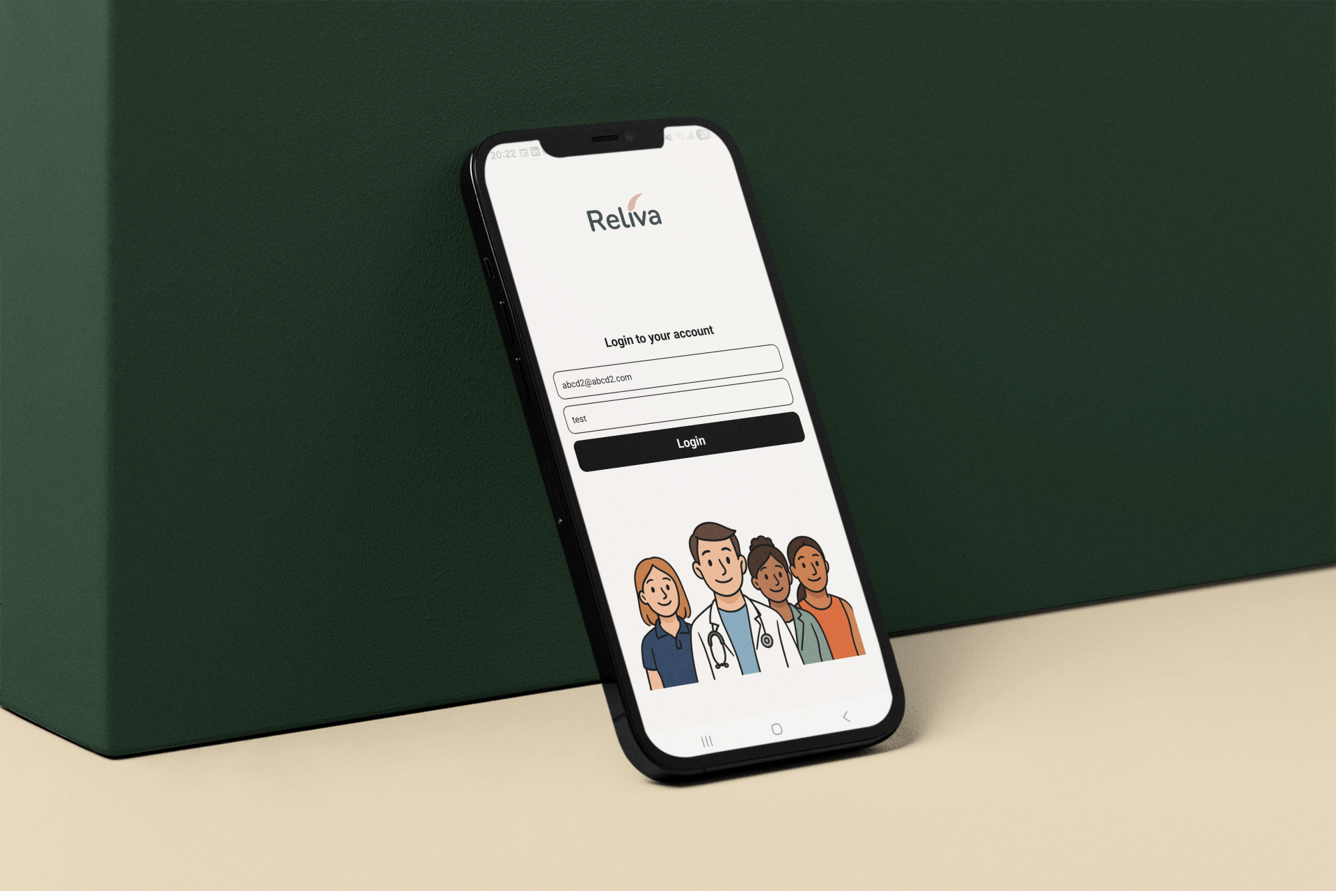 Relivra app interface